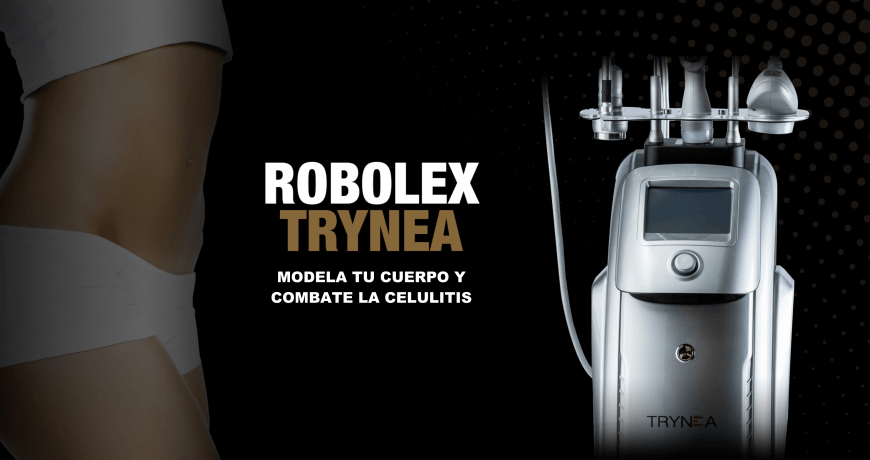 robolex trynea: radiofrecuencia, cavitación, vacum, laser para eliminacion celulitis, grasa, flacidez. Tratamiento facial rejuvenecimiento y corporal. Belium Medical distribuidor españa