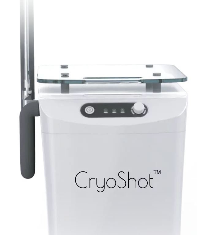 cryoshot CrioShot Sistema de enfriamiento diseñado específicamente para reducir el dolor y minimizar los daños causados por los tratamientos con láser. Temperatura ultrabaja.