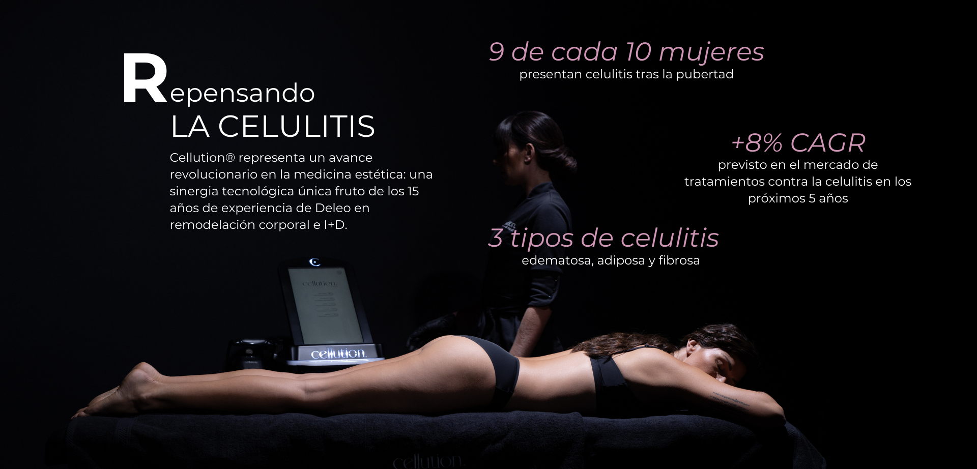 Cellution Cellution, la solución médica más avanzada para tratar la celulitis, reafirmar la piel y remodelar la silueta sin cirugía ni dolor. Belium Medical