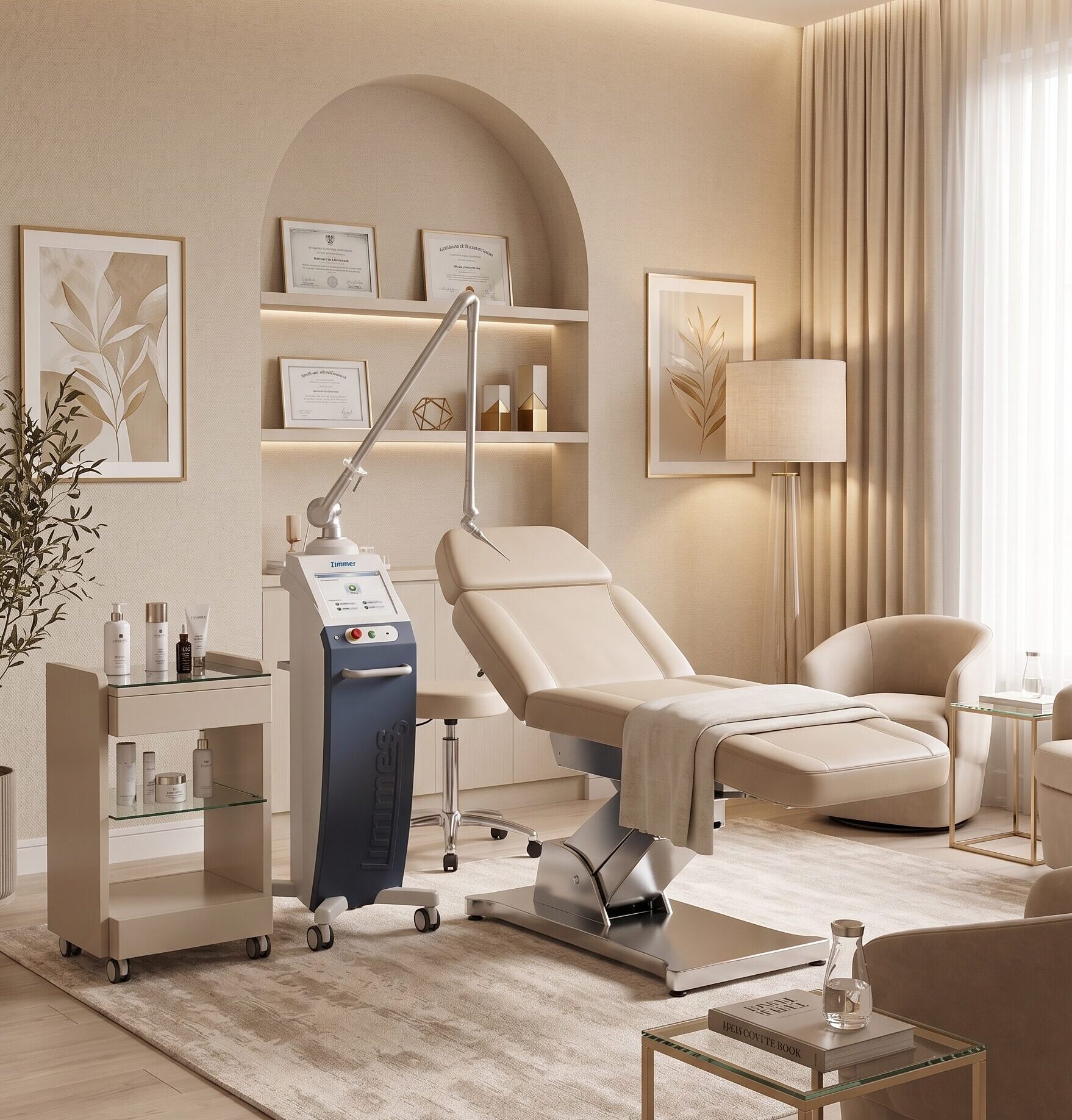 láser CO2 médico UNILAS Touch en centro médico estético